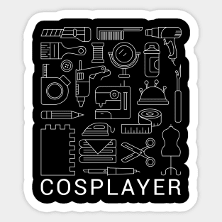 Cosplay Tool Kit (White) Sticker